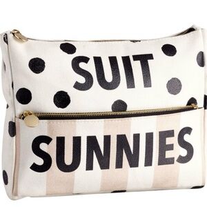 Pottery Barn Teen Emily&Meritt Polka Dot Beach Pouch Swimsuit Bag Rare Sold Out